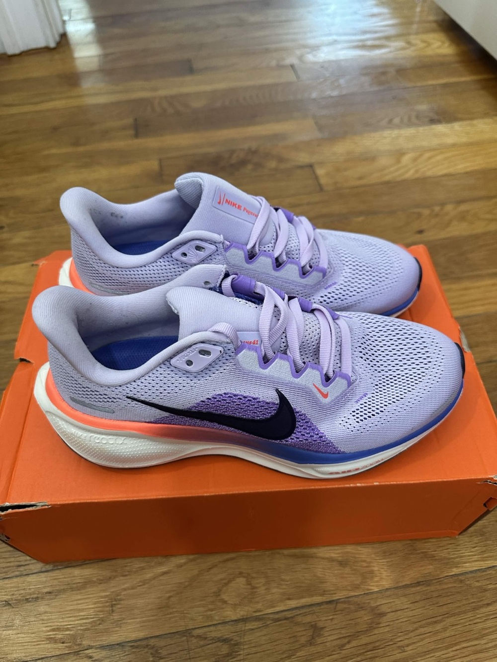 *Used* Nike Air Zoom Pegasus 41 Women Purple (FD2723-503) Size 6W